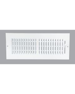 Home Impressions White Steel 5.75 In. Wall Register