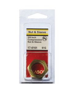 Lasco 5/8 In. Compression Nut and Sleeve