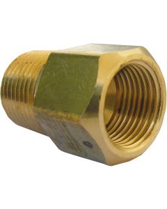 Lasco 1/2 In. F x 3/8 In. MPT Brass Flare Adapter