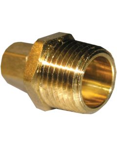 Lasco 1/4 In. C x 1/2 In. MPT Brass Compression Adapter