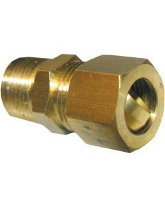 Lasco 1/2 In. C x 3/8 In. MPT Brass Compression Adapter