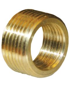 Lasco 3/4 In. MPT x 1/2 In. FPT Brass Face Bushing