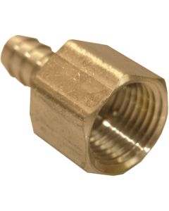 Lasco 3/8 In. FPT x 1/2 In. Brass Hose Barb Adapter