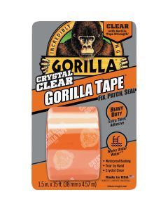 Gorilla 1-1/2 In. x 5 Yd. Crystal Clear Duct Tape, Clear