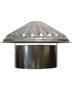 S & K Galvanized Steel 6 In. x 9-1/2 In. Vent Pipe Cap