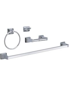 Home Impressions Vista Chrome 4-Piece Bath Hardware Set