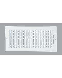 Home Impressions White Steel 7.76 In. Wall Register