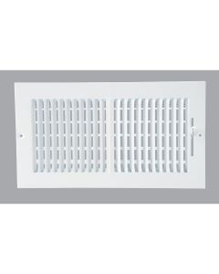 Home Impressions White Steel 7.76 In. Wall Register