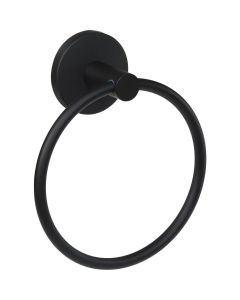 Home Impressions Noir Matte Black Towel Ring