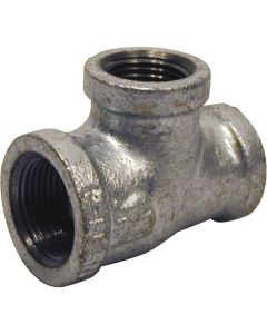 Southland 1 In. x 1 In. x 3/4 In. Malleable Iron Reducing Galvanized Tee