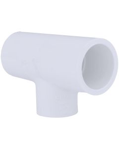 Charlotte Pipe 3/4 In. A x 3/4 In. B x 1/2 In. C Schedule 40 Pressure Reducing PVC Tee