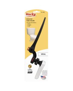 Korky Universal White Flush Tank Lever with Plastic Handle