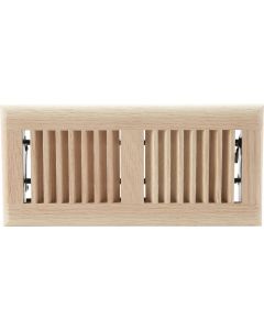 Home Impressions 4 In. x 10 In. Natural Oak Floor Register