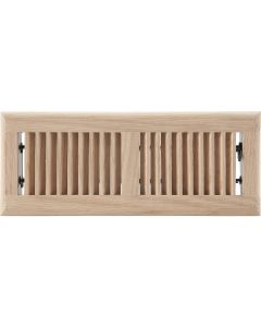 Home Impressions 4 In. x 12 In. Natural Oak Floor Register