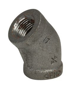 Anvil 2 In. 45 Deg. Malleable Black Iron Elbow (1/8 Bend)