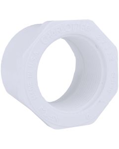 Charlotte Pipe 2 In. SPG x 1-1/2 In. FPT Schedule 40 PVC Bushing