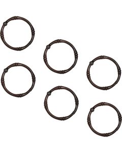 Zenna Home Bronze Decorative Shower Curtian Ring (12-Count)