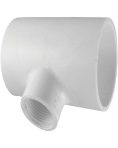 Charlotte Pipe 1 In. Solvent Weld x 1/2 In. FIP Schedule 40 PVC Tee