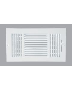 Home Impressions White Steel 7.76 In. Wall Register