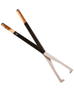 KABIN Aluminum 38 In. Black Fireplace Tongs