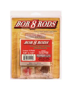 1/4" x 1/2" Wood Care Systems 11412 Bor 8 Rods Borate Rods, 12-Pack