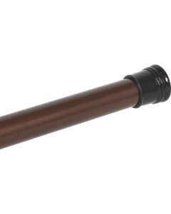 Zenith Zenna Home Straight 41 In. To 72 In. Adjustable Tension Shower Rod in Oil Rubbed Bronze