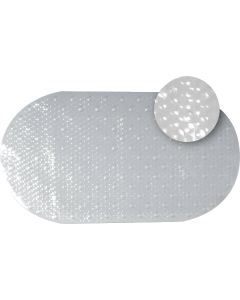 Zenith Zenna Home 15-7/10 In. x 27-1/2 In. Clear Bath Mat