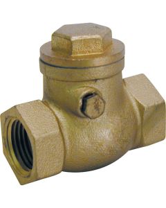 ProLine Brass 1/2 In. FIP x 1/2 In. FIP Lead-Free Swing Check Valve