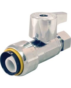 Apollo Retail 1/2 In. x 3/8 In. Quick-Connect Quarter Turn Straight Valve