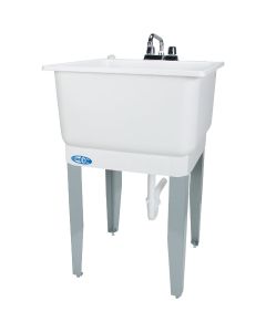 Mustee Utilatub 20 Gallon 23 In. W x 25 In. L Laundry Tub Combo Kit