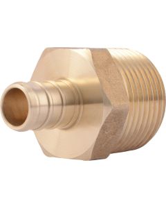 SharkBite 1/2 In. CF x 3/4 In. MPT Brass PEX Adapter