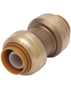 SharkBite 1/2 In. Push-to-Connect Straight Brass Coupling