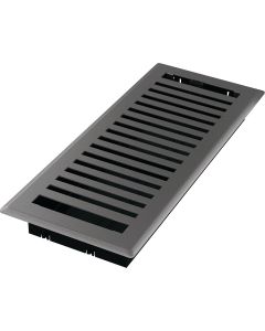 Imperial Montezuma 4 In. x 12 In. Gray Granite Steel Floor Register