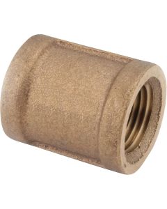 1/2" Brass Fpt Coupling