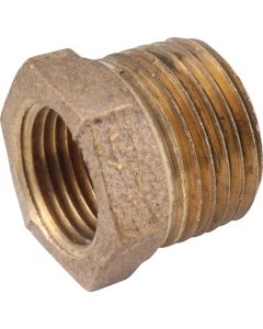 1/2"X 3/8" Brass Hex Red Bushng