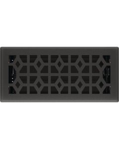 Imperial Templar 4 In. x 10 In. Black Iron Steel Floor Register