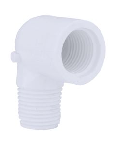 Charlotte Pipe 1/2 In. Male x Female Schedule 40 90 Deg. Street PVC Elbow (1/4 Bend)