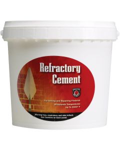 Meeco's Red Devil 1 Gal. Buff Refractory Furnace Cement