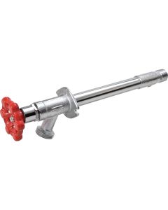 ProLine 1/2 In. SWT x 1/2 In. MIP x 3/4 In. HT x 10 In. Chrome-Plated Brass Frost Free Wall Hydrant