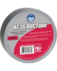 Intertape AC36 DUCTape 1.88 In. x 60 Yd. HD Contractor Grade Duct Tape, Silver