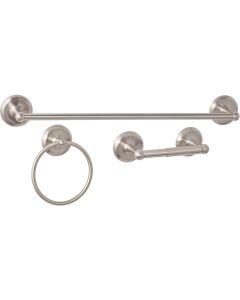 Home Impressions Aria Brushed Nickel 3- Piece Bath Hardware Set