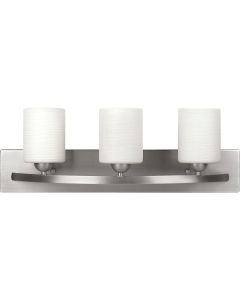 Home Impressions Hampton 3-Bulb Brushed Nickel Bath Light Bar