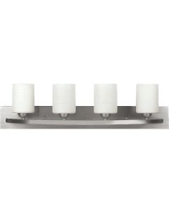 Home Impresssions Hampton 4-Bulb Brushed Nickel Bath Light Bar