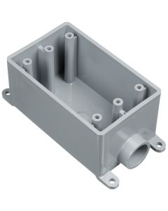 Carlon 1-Gang PVC Molded Rigid Non-Metallic Dead-End Termination Wall Box, 1/2 In. Outlet