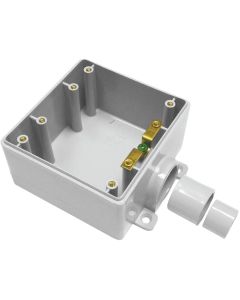 IPEX Kraloy 2-Gang PVC Molded Wall Box