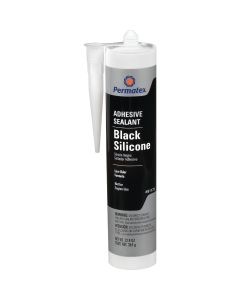 Permatex 11 Oz. Black Silicone Adhesive Sealant