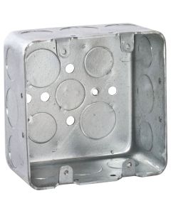 2-gang Steel Square 4" Box