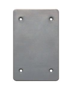 Southwire Single Gang Gray Non-Metallic Weatherproof Blank Cover