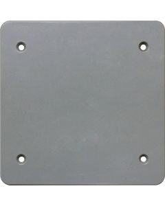 Southwire Double Gang Gray Non-Metallic Weatherproof Blank Cover