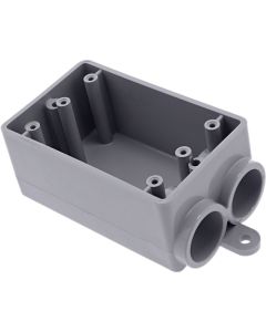 IPEX Kraloy 1-Gang PVC Molded FSS Wall Box, 3/4 In.